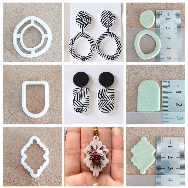Clay Jewelry DIY Earrings Cutting Mold Polymer Clay Cutter